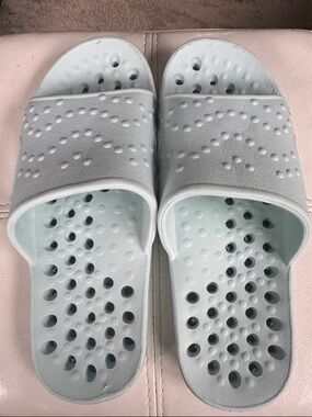 Women's Mint Color Pool Slide Sandals